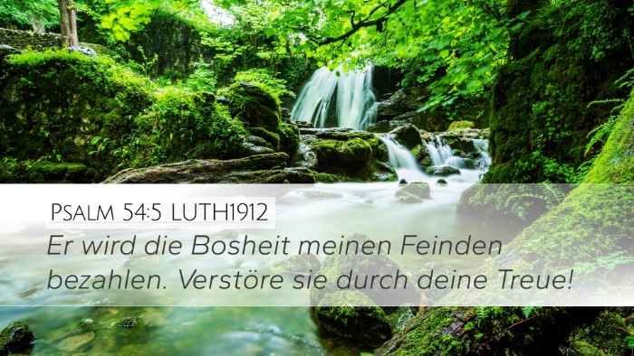 Psalm 54:5 LUTH1912 Bible Verse Image