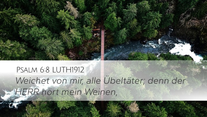 Psalm 6:8 LUTH1912 Bible Verse Image