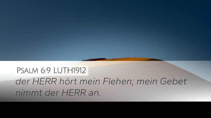 Psalm 6:9 LUTH1912 Bible Verse Image