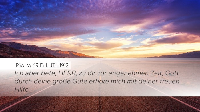 Psalm 69:13 LUTH1912 Bible Verse Image