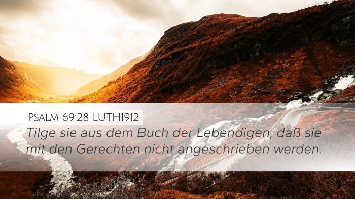 Psalm 69:28 LUTH1912 Bible Verse Image