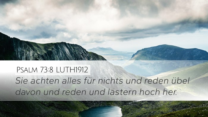 Psalm 73:8 LUTH1912 Bible Verse Image