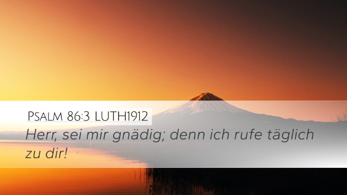 Psalm 86:3 LUTH1912 Bible Verse Image