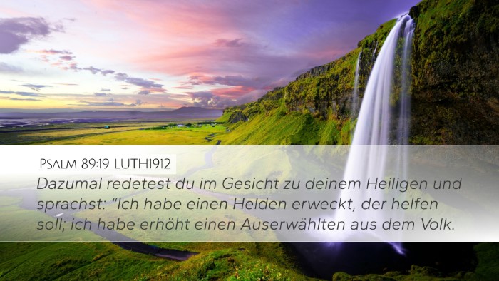 Psalm 89:19 LUTH1912 Bible Verse Image