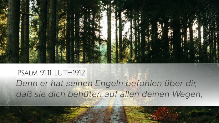 Psalm 91:11 LUTH1912 Bible Verse Image
