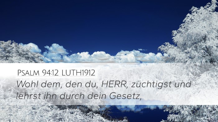 Psalm 94:12 LUTH1912 Bible Verse Image