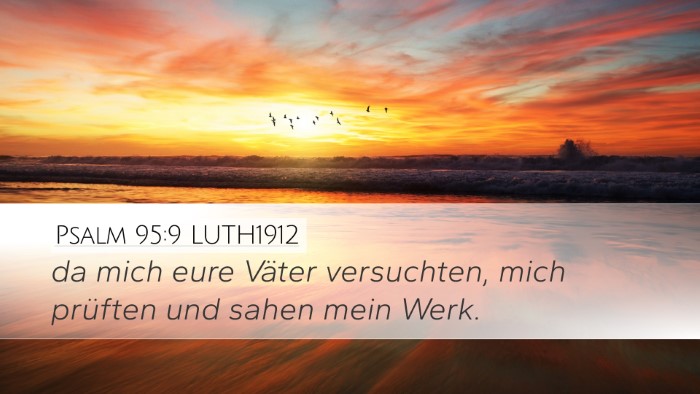 Psalm 95:9 LUTH1912 Bible Verse Image