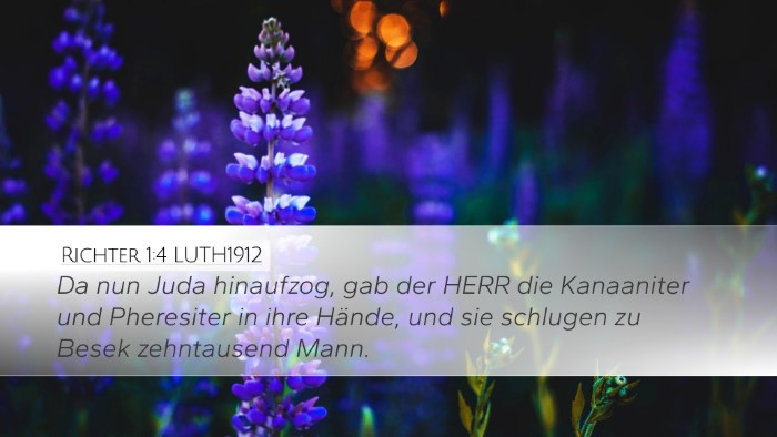 Richter 1:4 LUTH1912 Bible Verse Image