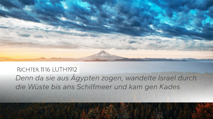 Richter 11:16 LUTH1912 Bible Verse Image