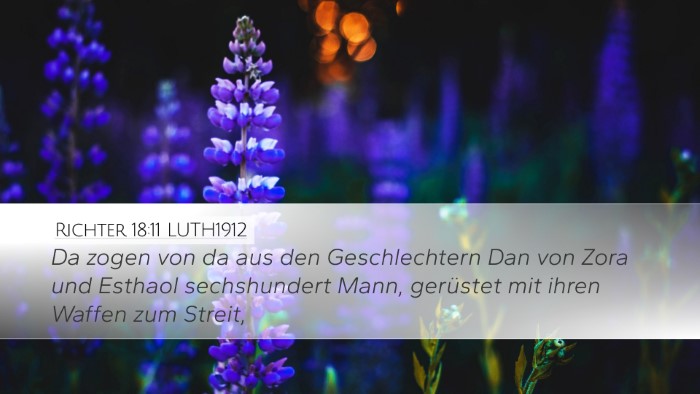 Richter 18:11 LUTH1912 Bible Verse Image