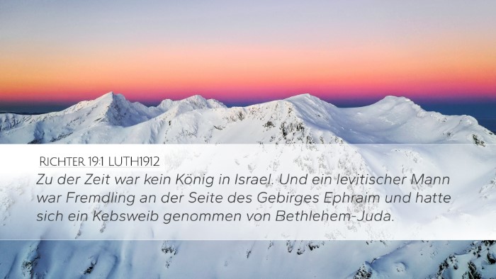 Richter 19:1 LUTH1912 Bible Verse Image