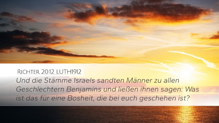 Richter 20:12 LUTH1912 Bible Verse Image