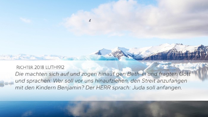 Richter 20:18 LUTH1912 Bible Verse Image