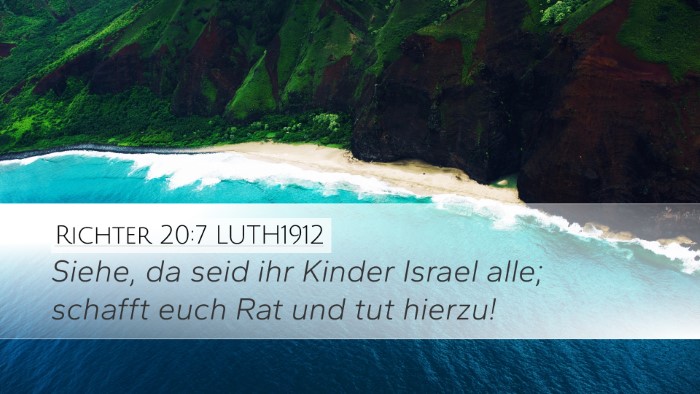 Richter 20:7 LUTH1912 Bible Verse Image