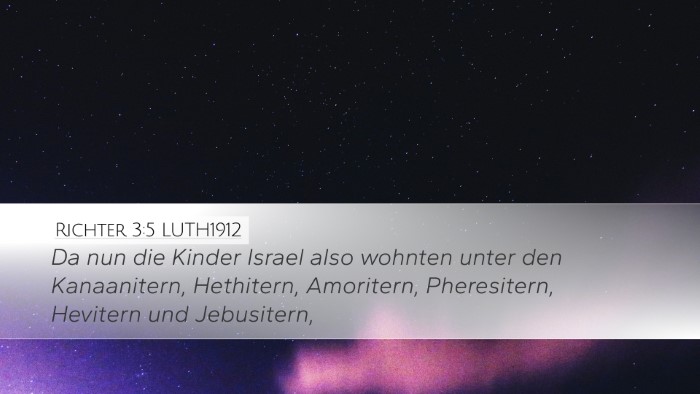 Richter 3:5 LUTH1912 Bible Verse Image