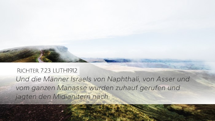 Richter 7:23 LUTH1912 Bible Verse Image