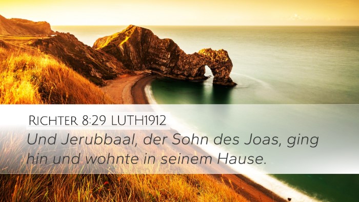 Richter 8:29 LUTH1912 Bible Verse Image