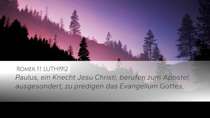 Römer 1:1 LUTH1912 Bible Verse Image