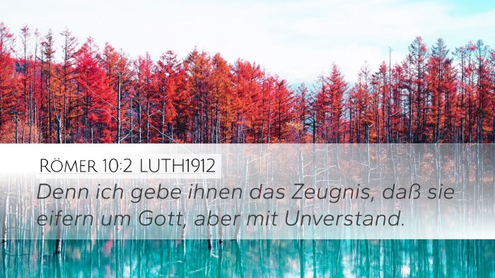Römer 10:2 LUTH1912 Bible Verse Image