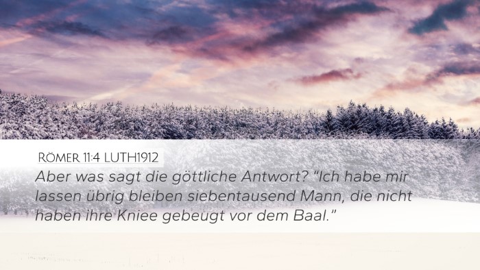 Römer 11:4 LUTH1912 Bible Verse Image