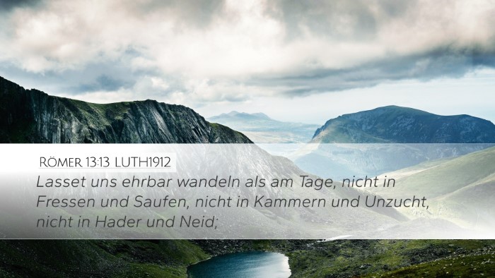 Römer 13:13 LUTH1912 Bible Verse Image