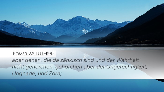 Römer 2:8 LUTH1912 Bible Verse Image