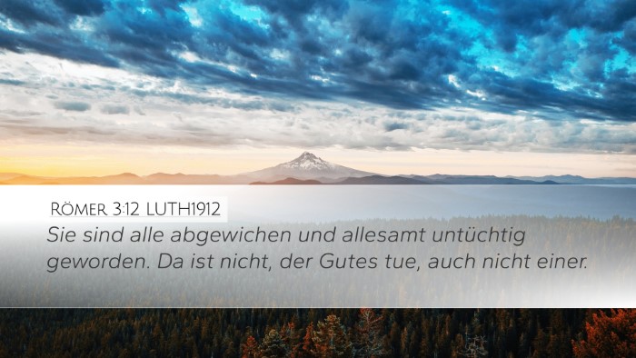 Römer 3:12 LUTH1912 Bible Verse Image