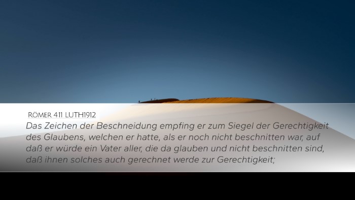 Römer 4:11 LUTH1912 Bible Verse Image