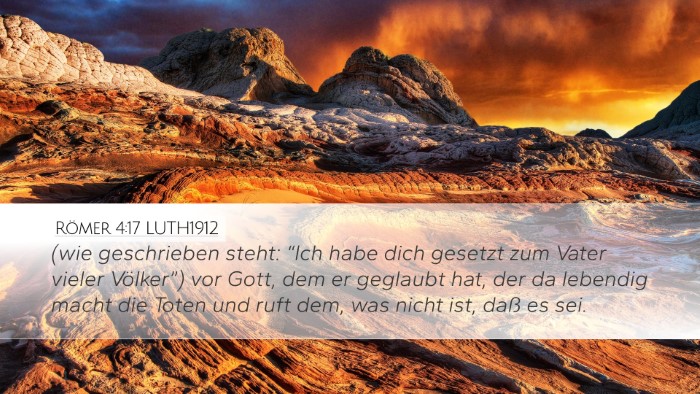 Römer 4:17 LUTH1912 Bible Verse Image