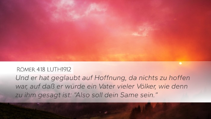 Römer 4:18 LUTH1912 Bible Verse Image