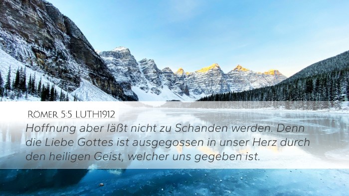 Römer 5:5 LUTH1912 Bible Verse Image