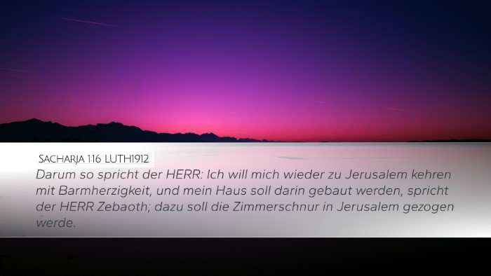Sacharja 1:16 LUTH1912 Bible Verse Image