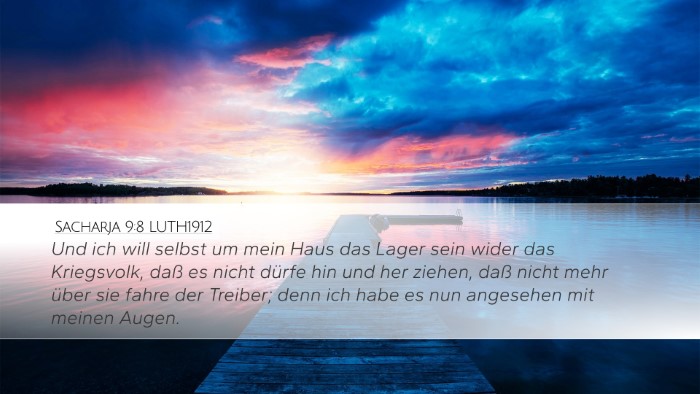 Sacharja 9:8 LUTH1912 Bible Verse Image