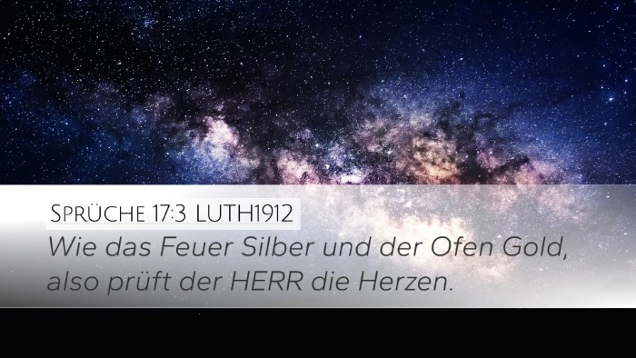 Sprüche 17:3 LUTH1912 Bible Verse Image