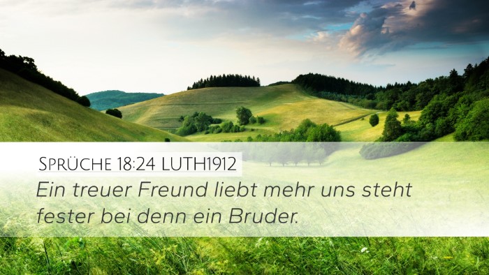 Sprüche 18:24 LUTH1912 Bible Verse Image