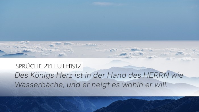 Sprüche 21:1 LUTH1912 Bible Verse Image