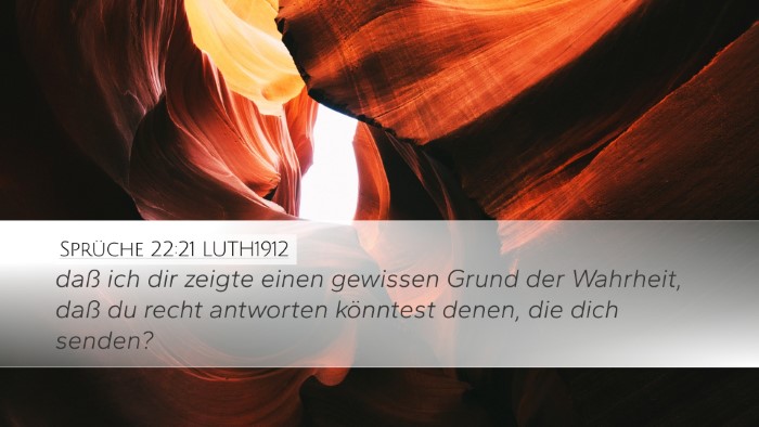 Sprüche 22:21 LUTH1912 Bible Verse Image