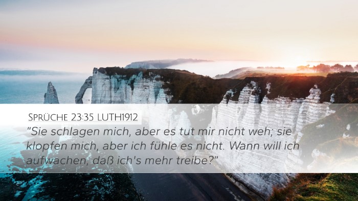 Sprüche 23:35 LUTH1912 Bible Verse Image