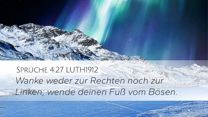 Sprüche 4:27 LUTH1912 Bible Verse Image