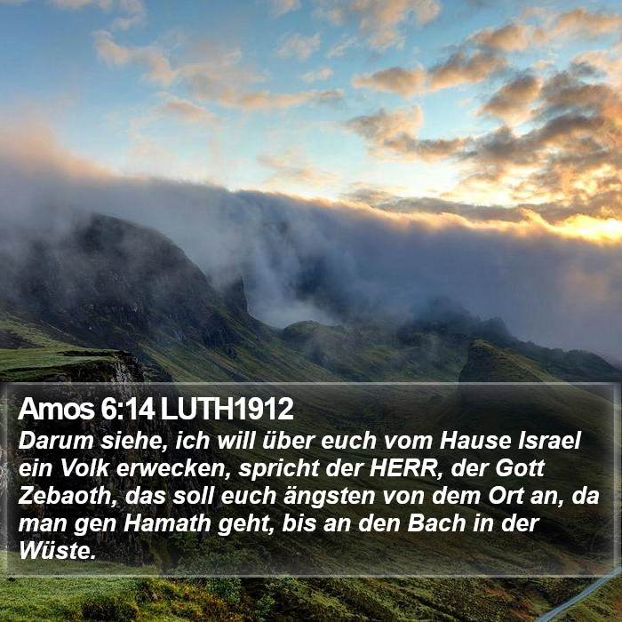 Amos 6 Bible Images - Amos Chapter 6 LUTH1912 Bible Verse Pictures