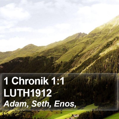 1 Chronik 1:1 LUTH1912 Bible Verse Image