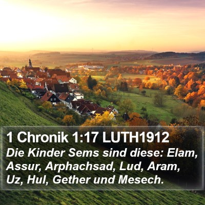 1 Chronik 1:17 LUTH1912 Bible Verse Image