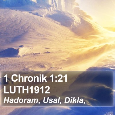 1 Chronik 1:21 LUTH1912 Bible Verse Image