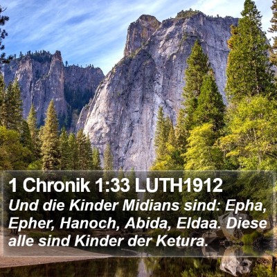 1 Chronik 1:33 LUTH1912 Bible Verse Image