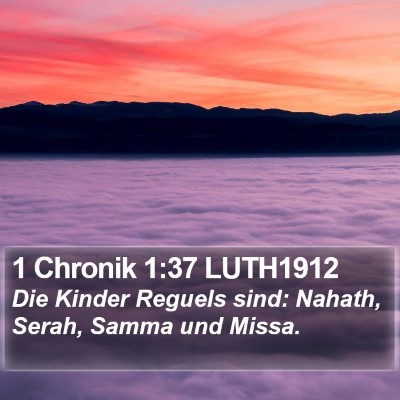 1 Chronik 1:37 LUTH1912 Bible Verse Image