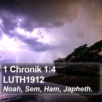 1 Chronik 1:4 LUTH1912 Bible Verse Image