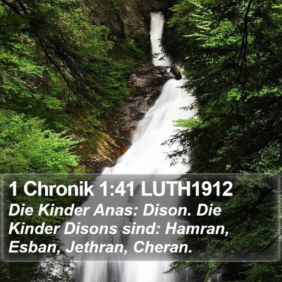 1 Chronik 1:41 LUTH1912 Bible Verse Image