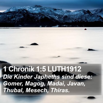 1 Chronik 1:5 LUTH1912 Bible Verse Image