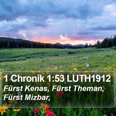 1 Chronik 1:53 LUTH1912 Bible Verse Image