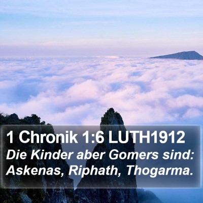 1 Chronik 1:6 LUTH1912 Bible Verse Image
